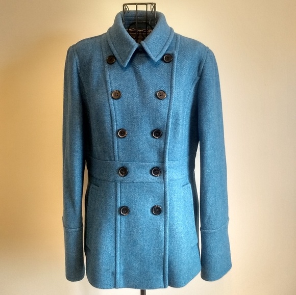 J. Crew Jackets & Blazers - J. CREW Stadium Cloth Nello Gori Peacoat Blue 10